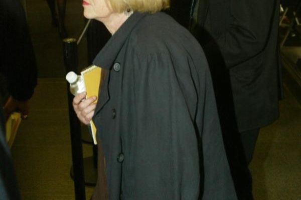 Winona Ryder's parents, Cindy and Michael Horowitz, exiting the Beverly Hills Municipal Court during her shoplifting trial in 2002